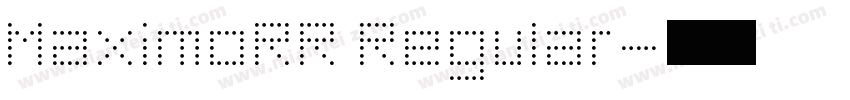 MaximoRR Regular字体转换